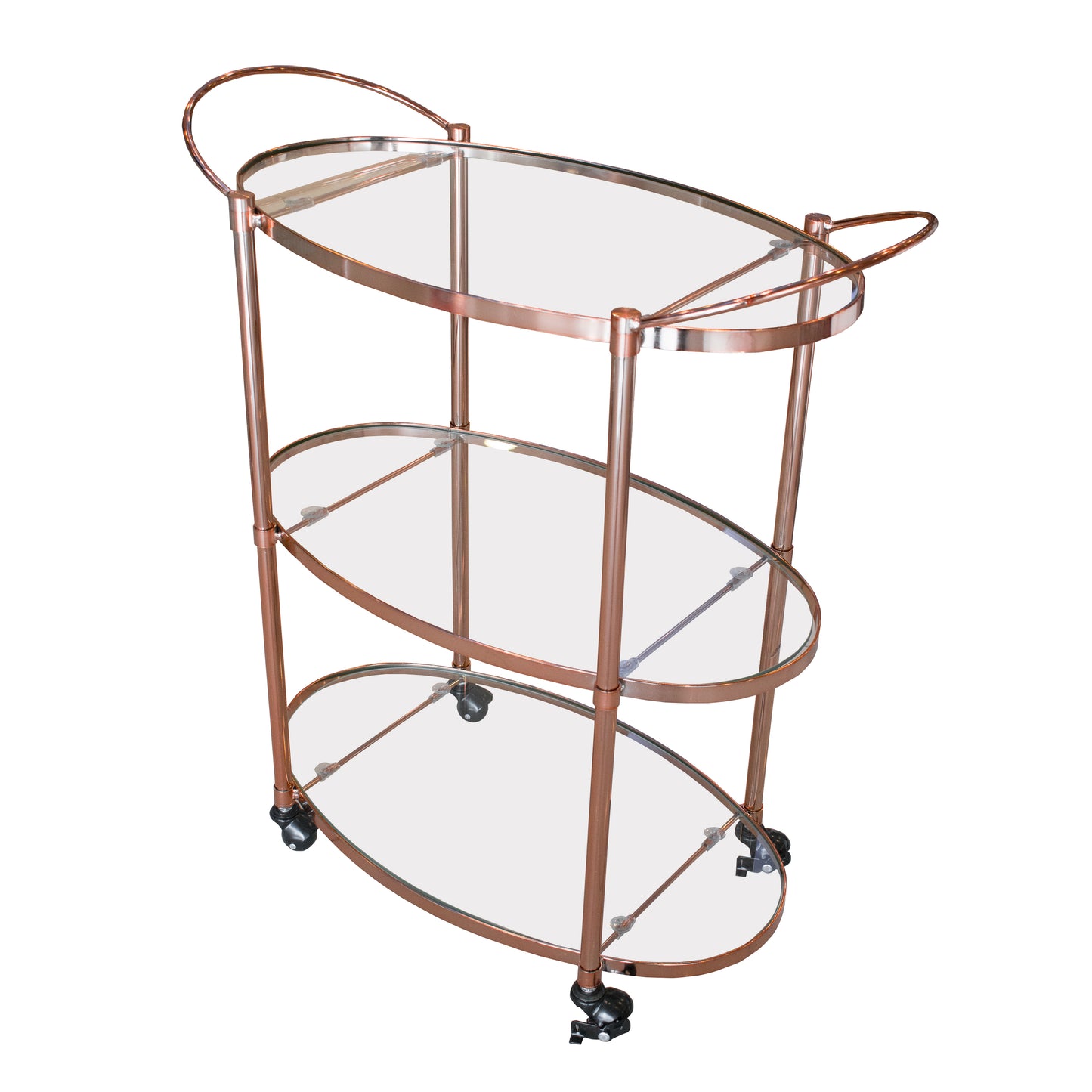 Carro de servicio brunch cristal/dorado