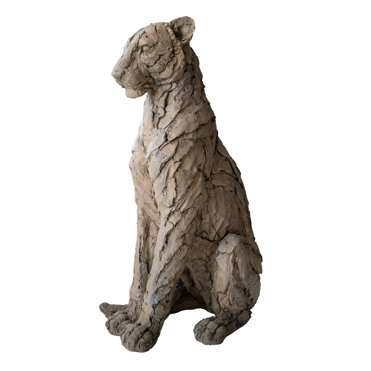 Escultura Leopardo Madera