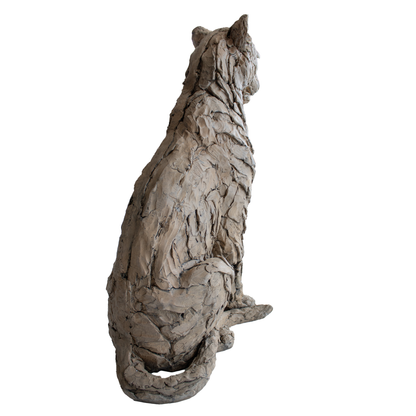 Escultura Leopardo Madera